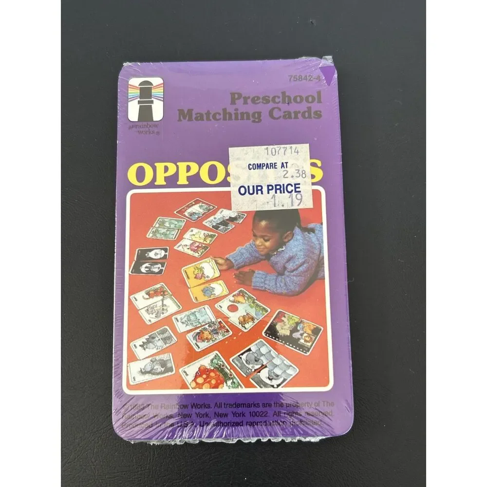 1980 Preschool Matching Cards 